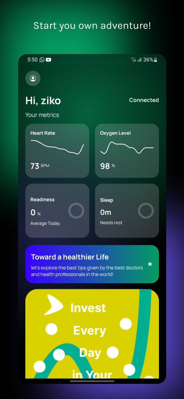 Nova dashboard screen