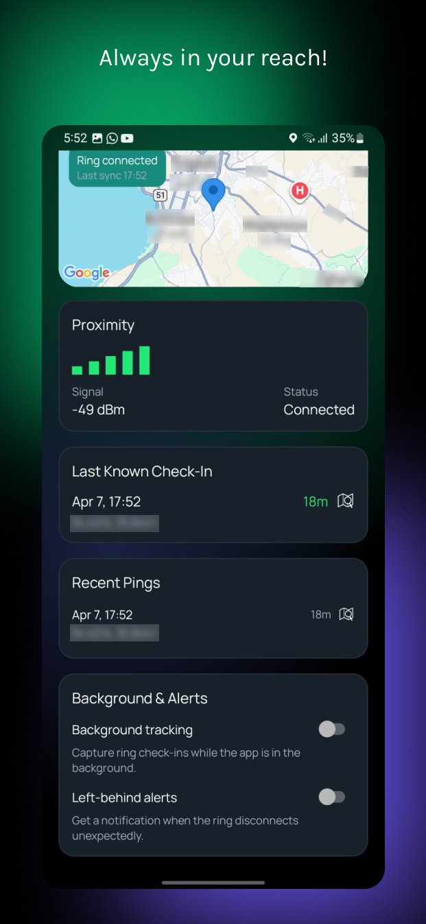 Sleep tracking screen